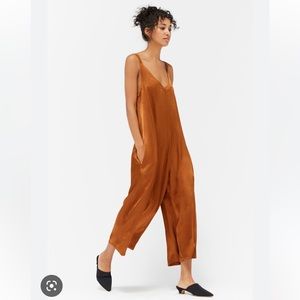 🍂✨ LACAUSA Santi Jumpsuit in Bourbon 🥃✨ Size M